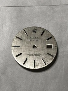 Rolex Datejust 36mm Silver Linen Watch Dial Silver Tone Indices 16233 16013 - Bild 1 von 3