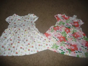 NEW NWT Childrens Place girls 18-24 months 2 pack cotton dresses floral - Picture 1 of 2