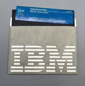 IBM Macro Assembler Version 2.00 Personal Computer Software 5.25” Disk 6361625 - Picture 1 of 3