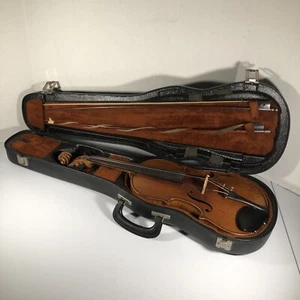 Vintage Copy Joh. Bapt. Schweitzer Czecho-Slowakia Violin Willy Roth Bow & More - Picture 1 of 24