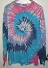 Anvil Colorful Men's Spiral Tye Dye L/S Shirt OSFA VTG 90s USA