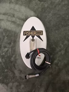 Fisher M-Scope White Oval 10" Gold Metal Detector Search Coil Only - Picture 1 of 6