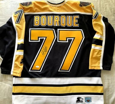 Ray Bourque autographed signed Boston Bruins 1996-97 1997-98 Starter jersey JSA - Image 1 of 2
