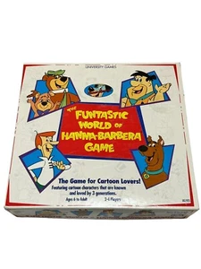 The Funtastic World of Hanna-Barbera Board Game Flintstones 1993 INCOMPLETE HTF - Picture 1 of 4