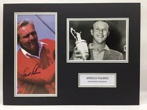 RARE Arnold Palmer Golf Signed Photo Display + COA AUTOGRAPH THE OPEN - Picture 1 of 4