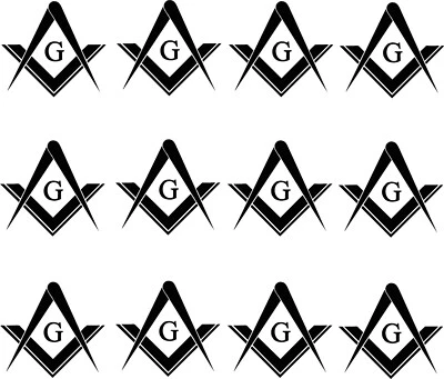 CMI Freemason Mason Masonic Pack Lot Vinyl Decal Sticker 2" Inches Each many color