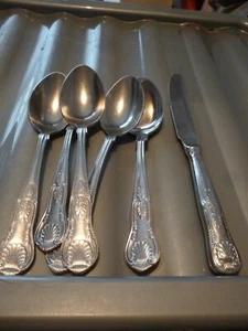 Kings Design Stainless Steel Desert Spoons - Picture 1 of 1