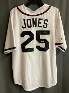 Andrew Andruw Jones Signed Majestic Braves Jersey PSA/DNA Certified AUTO Sz XL - Picture 1 of 5