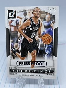 2014-15 Donruss Court Kings Purple Press Proof Tony Parker 58/199