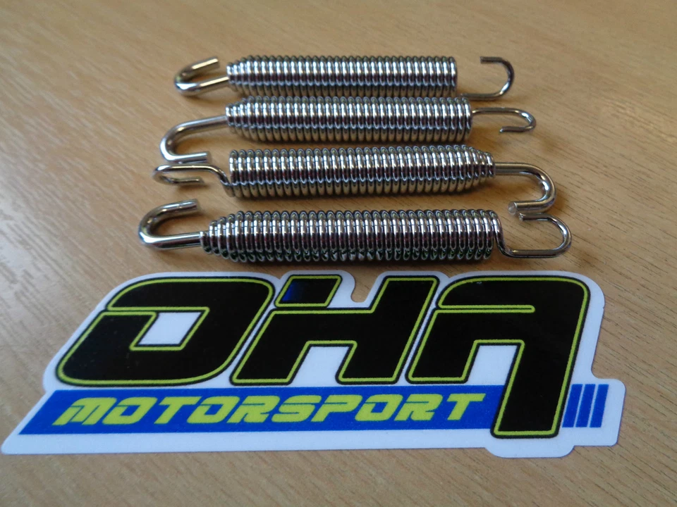 OHA Motorcycle Bike Motocross MX Exhaust Mounting Springs Swivel 75mm Pack of 4 - Image 1 of 1