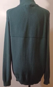 Suéter Pullover Club Room Para Hombre Talla XL Acanalado Cuatro Botones, Verde - Imagen 1 de 4