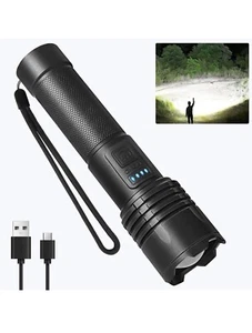 Rechargeable LED Flashlight High Lumens - High Powered 990,000 Lumen Super Br... - Picture 1 of 6