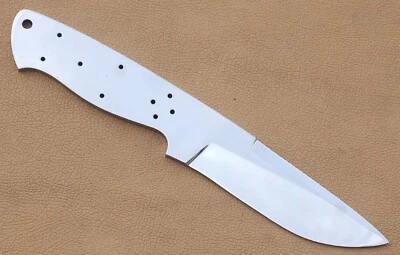 Cuchillo de caza hecho a mano personalizado de acero inoxidable 440 c hoja en blanco para fijar cuchillo Foto 1 de 4
