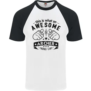 An Awesome Archer Looks Like Archery Mens s/S Baseball T-Shirt - Picture 1 of 50