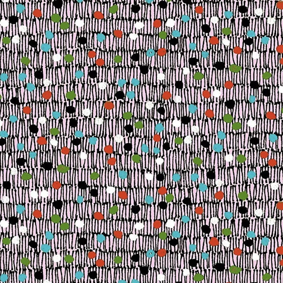 Gypsy Dot on Texture Pink 100% Cotton Fabric by The Yard - Image 1 of 1