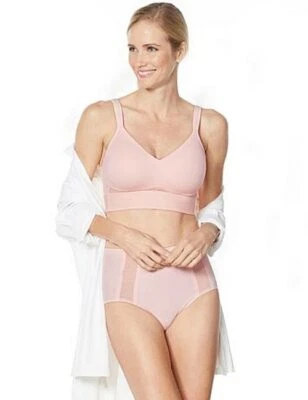 Sujetador Rhonda Shear Rosa Polvoriento Copa Moldeada Confort Malla Espalda Nuevo Foto 1 de 4