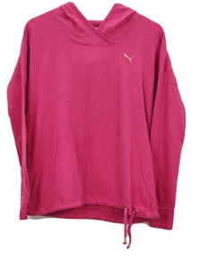 Puma Hooded Top Womens Pink Size M Activewear - Picture 1 of 11