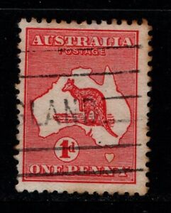 Australia 1913 1d One Penny Kangaroo 1st Wmk SG2 Die I Used see note