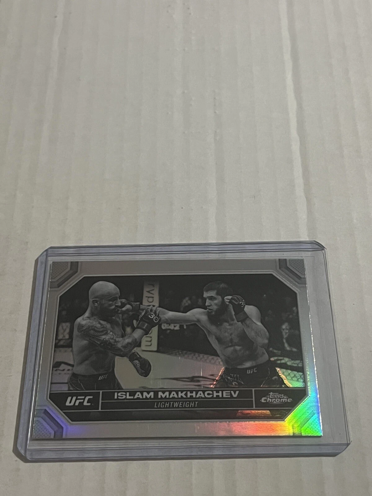 2024 Topps Chrome UFC Islam Makhachev Negative Refractor