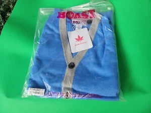 NWT Men's BOAST USA Large Cardigan Carolina Blue & Gray - Picture 1 of 6