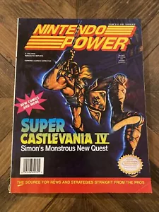 Nintendo Power Volume 32 January 1992 Magazine w/Poster - Super Castlevania IV - Picture 1 of 14