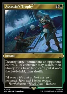 MTG - (Etched Foil) ASSASSIN'S TROPHY - Assassin's Creed (R) - Foto 1 di 1