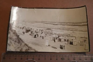 gran foto antigua - playa - bañistas - vestuarios - 1900-1910 - ¿lugar?? - Imagen 1 de 6