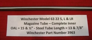 Winchester Model 63 .22 Rifle Steel Inner Tube - Part No 3963 - Picture 1 of 6