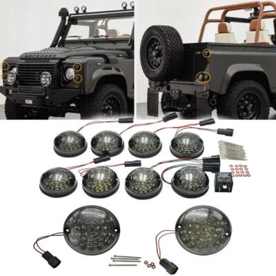 10X Complete LED Light Upgrade Kit For Land Rover Defender 1990-16 90/110 83-90 - Image 1 of 4