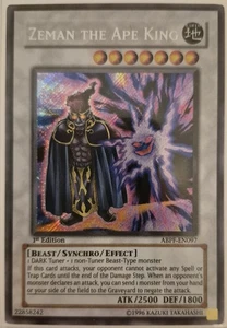YuGiOh Zeman the Ape King Secret Rare 1st Edition ABPF-EN097 - Picture 1 of 1