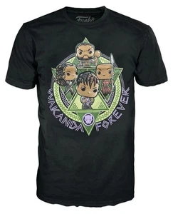 Funko Pop Tees Black Panther Wakanda Forever M Medium Marvel Collector Corps - Picture 1 of 2