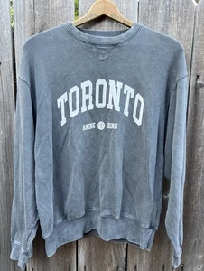 Anine Bing Women’s Oversized TORONTO CANADA Crewneck Sweater (100% Authentic) - Picture 1 of 6