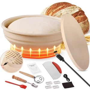 Yacumx Heating Sourdough Bread Proofing Basket Set, Electric Thermostatic Sil... - Picture 1 of 6