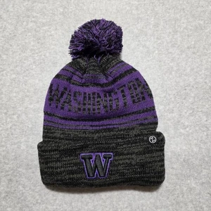 Gorro Washington Huskies OS púrpura gris puños universitarios NUEVO NCAA Zephyr - Imagen 1 de 8