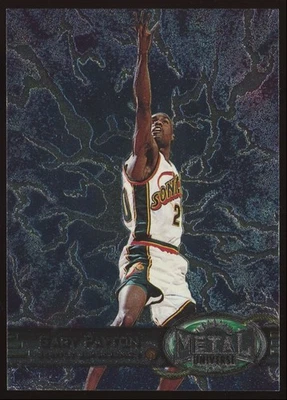 Gary Payton #63 1997-98 Skybox Metal Universe Seattle SuperSonics - Image 1 of 3
