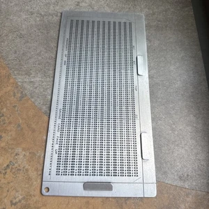 Vintage IBM Metall Computer Metalllocher Registrierung Check Gauge Card Plate - Bild 1 von 6