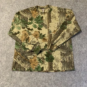 Jerzees Outdoors Camouflage T Shirt Mens L Realtree Long Sleeve Hunting - Picture 1 of 12