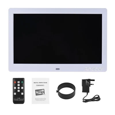 Andoer 10 Inch Wide LCD Screen Digital Photo Frame 1024 * 600 High Resolution3 - Image 1 of 4