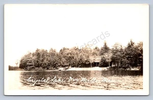 K1/ Dry Mills Gray Maine RPPC Postcard c1910 Crystal Lake Cabins 73 - Picture 1 of 4