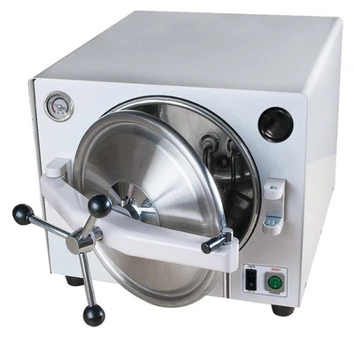 Esterilizador de vapor al vacío autoclave dental 18L con pantalla de manómetro Foto 1 de 4