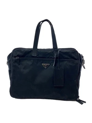 Bolso de Negocios PRADA Maletín Nylon Negro Sólido 2ve407 Usado Foto 1 de 4