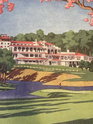 U.S. Open Congressional C.C. Официальный плакат USGA Golf 24 x 36 дюймов 2011 г. с подписью РЕДКИЙ - Изображение 1 из 4