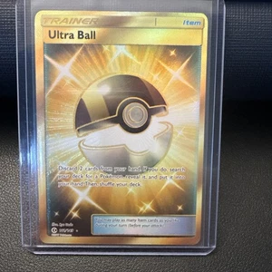 Secret Rare Ultra Ball 161/149 Pokemon TCG Sun & Moon Base Set Near Mint - Picture 1 of 10