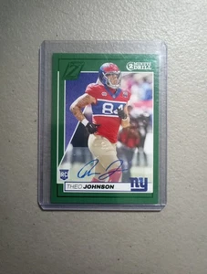 2024 Panini Zenith - Rookies Theo Johnson #191 Two Minute Drill Autographs (RC) - Picture 1 of 6
