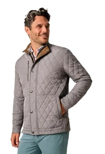 NEW JOHNNIE-O CONCRETE JUNO QUILTED SNAP FULL ZIP JACKET COAT JMJK2410 SZ XL - Picture 1 of 12