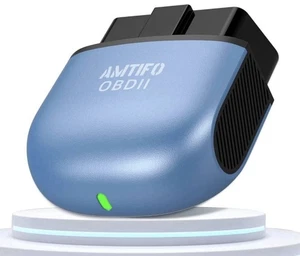 AMTIFO Scanner Bluetooth OBD2 sans fil - Connexion automatique, codes moteur clairs - Photo 1/9