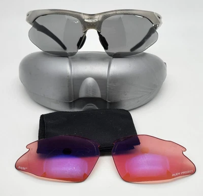 Rudy Project SN 58 Kerosene Titanium Honeycomb Frame 2x Lens Sunglasses w/ Case - Image 1 of 4