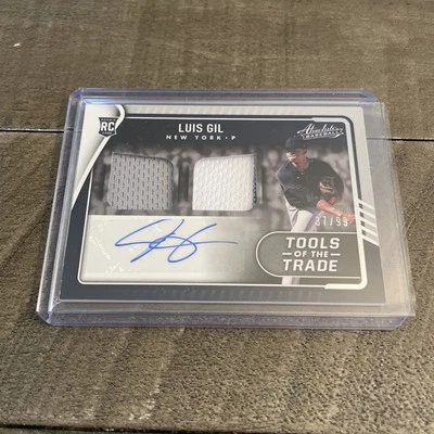 2022 Panini Absolute - Tools of the Trade 2 Swatch Signatures Luis Gil #TT2S-LG - Image 1 of 2