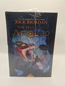 Trials of Apollo, 5 book series, brand-new paperback boxes set. By Rick Riordan - Picture 1 of 3