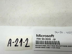 Lot of 5 Microsoft Windows Embedded Standard 7 Runtime Stickers E65-00228 | Genu - Picture 1 of 2